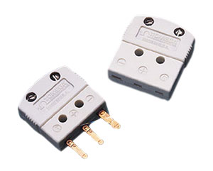 MTP Series:3-Prong Mini flat pin Connector for Thermocouple, RTD and 3-Wire Thermistor