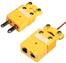 OSTW-CC Series:Thermocouple Connector Standard Size Round 2 Pin includes Integral Cable Clamp Cap